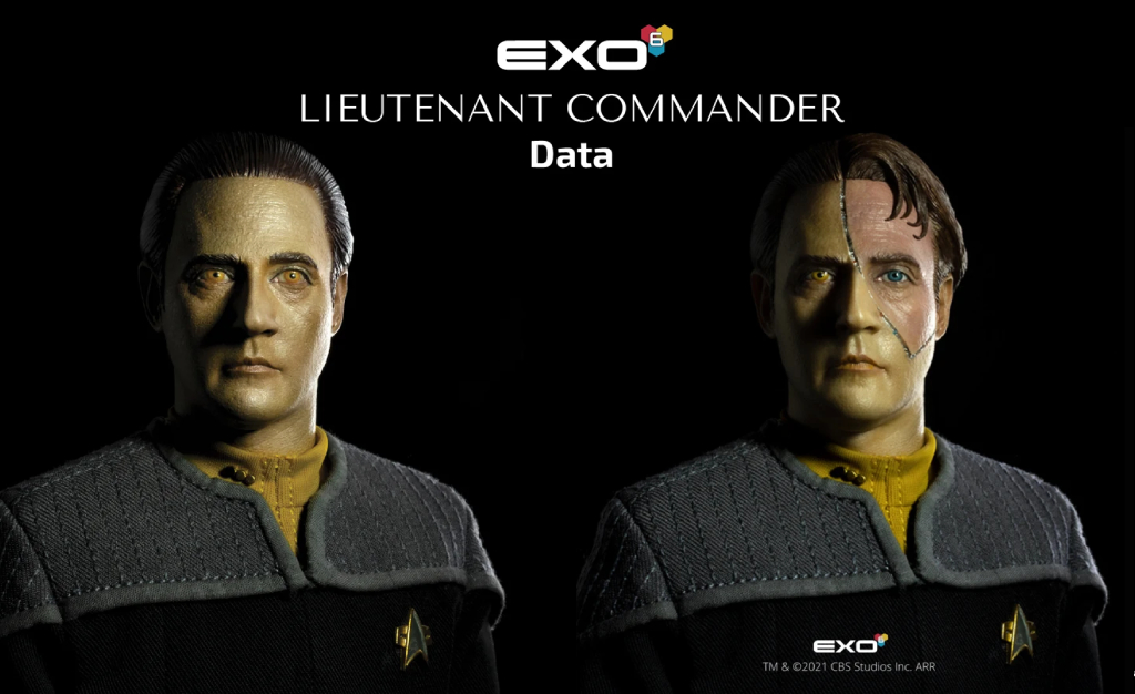 Hyperrealistická figurka nadporučíka Data od EXO-6